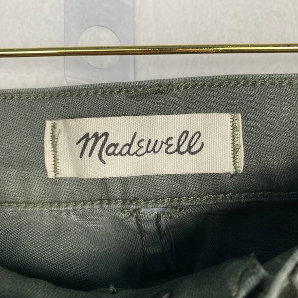 NWT Madewell Women's Size 23 Green 9'' High Rise Skinny Button Closure Jeans - Picture 4 of 15
